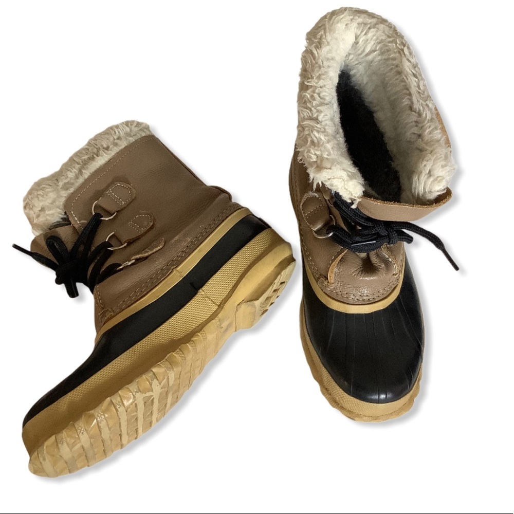 SOREL VTG Manitou Leather Wool Lined Duck Boots‎ 6